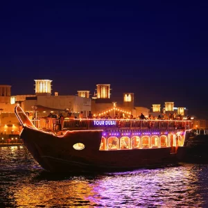 Dubai Dhow Cruise Tours Creek / Marina with BBQ Dinner